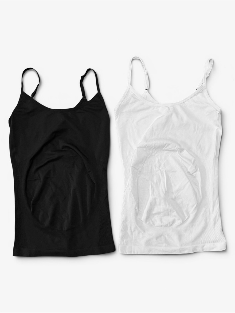Maternity Women’s Basic Cami Tank Top - Black & White